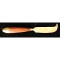 Vintage Siam Wood and Brass Cheese Knife