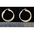 Lovely Sterling Silver 925 Hoop Earrings