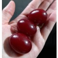 Vintage Cherry Large Bakelite Beads