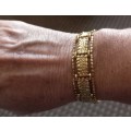 Vintage Stunning K & L 14ct Rolled Gold Bracelet