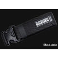 Tactical Nylon Adjustable Belt Military Buckle Gun Belt Quick Release Army Belts - BLACK