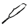 Single Point Rifle Rope Military Sling Shoulder Strap Adjustable -BLACK