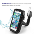 6.3` Waterproof Motorcycle Bike Phone Mount Holder for Handlebar Full Protection Touchable Screen