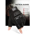 #3 Half Finger Glove Tactical Rubber Knuckle - Black