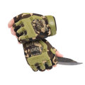 # 4 Non-slip Fingerless Gloves Half Finger Cycling Outdoor Climbing Hiking camping - MULTI