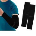 AQUA-X Unisex Sport UV Protection Arm Sports Sleeves - BLACK