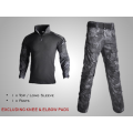 Tactical Uniform set (Excluding Knee & Elbow Pads) - PYTHON BLACK