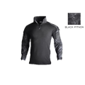 Tactical Uniform Top/ Long Sleeve  (Excluding Elbow Pads) - PYTHON BLACK