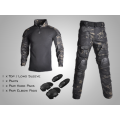 #009 - Tactical Uniform Set + Knee & Elbow Pads - MultiCam / LARGE