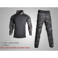 Tactical Uniform set (Excluding Knee & Elbow Pads) - CP BLACK
