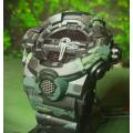 Exponi Men`s Watch - Camo Black and Green