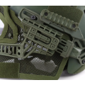 Raptors Airsoft`s G4, the ultimate helmet and full face protection system - Green