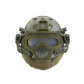Raptors Airsoft`s G4, the ultimate helmet and full face protection system - Green