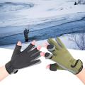 Winter Fishing Gloves - GREEN