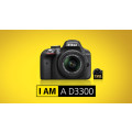 Nikon D3300 , 24.2 MP CMOS Digital SLR with AF-S DX NIKKOR 18-55mm f/3.5-5.6G VR  Zoom Lens