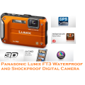 Panasonic Lumix FT3 Waterproof and Shockproof Digital Camera - (12.1MP, 4.6x Optical Zoom with GPS)