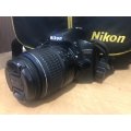 Nikon D3200 , 24MP DSLR Camera with 18-55mm IN EXCELLENT CONDITION. WITH LOWEPRO CARRY BAG