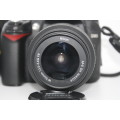 NIKON D90 With 18-55MM VR , Nikon Bag, Very Low Actuation 5555