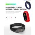 M4 Smart Band Watch Bracelet Blood Pressure Heart Rate Fitness Tracker Wristband - Pink