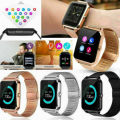 Z60 Bluetooth Smart Watch GSM SIM Phone Mate Stainless Steel For IOS Android - Black