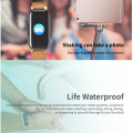 2 in 1 T89 TWS Smart Bracelet Tracker and Smart Watch in one with Binaural Earphone - Black