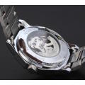 Winner Automatic Stainless Steel Skeleton Mechanical Watch.
