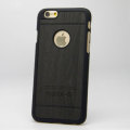 Apple iPhone 6 / 6S Phone Cover (Black with Dark Woodgrain Finish)
