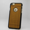 Apple iPhone 6 / 6S Phone Cover (Black with Woodgrain Finish)