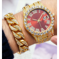 Iced out Watches with Iced out Plus FREE Wrist band