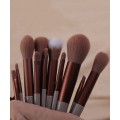 Portable 13pcs Makeup Brush Set With Beauty Blender & Storage Bag, Suitable For Beginners, Super Sof