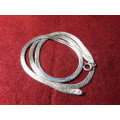 LOVELY SOLID GENUINE STERLING SILVER NECKLACE IN PERFECT EXCELLENT CONDITION