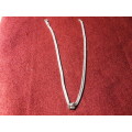 LOVELY SOLID STERLING SILVER SNAKE NECKLACE IN EXCELLENT CONDITION