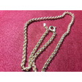 LOVELY 9 CT SOLID GENUINE GOLD BELCHER NECKLACE IN PRISTINE  CONDITION