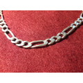 LOVELY SOLID GENUINE STERLING SILVER NECKLACE IN PERFECT CONDITION