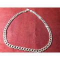 LOVELY SOLID GENUINE STERLING SILVER NECKLACE IN PERFECT CONDITION
