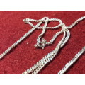 LOVELY LONG [81,5 cm] SOLID GENUINE STERLING SILVER NECKLACE IN PERFECT CONDITION