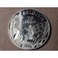 Belgium Sterling Silver 20 Euro 1996 PROOF [22,85 g]