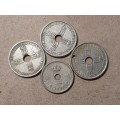 A LOT OF 4 NORWAY COINS