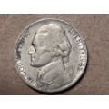 1943 USA SILVER 5 Cents "Jefferson Wartime Nickel"