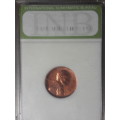 1963 USA ONE CENT UNCIRCULATED CAPSULED