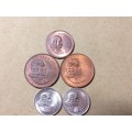 9 x 1965  RSA COINS INCLUDED 1 CENT ENGLISH [Some mint state or proof]