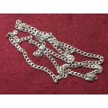 LOVELY LONG GENUINE SOLID STERLING SILVER NECKLACE WITH ITALIAN CLASP [16 g]