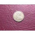 1897 ZAR STERLING SILVER SIXPENCE