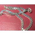 LOVELY GENUINE SOLID STERLING SILVER NECKLACE. EXCELLENT CONDITION -  [47 g]
