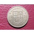 1971 MAURITIUS 1 Rupee - Elizabeth II - Mint State
