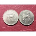 1982 AND 1990 RSA NICKEL RAND - [Bid per coin to take both]