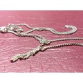 LOVELY GENUINE SOLID STERLING SILVER NECKLACE IN PRESTINE CONDITION