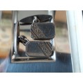 LOVELY GENUINE SOLID STERLING SILVER VINTAGE CUFFLINKS IN VERY GOOD CONDITION - [5,6 g]