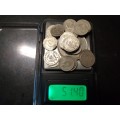 51,4 GRAM OF 80% SCRAP SILVER COINS - (41 g of FINE silver) - [Bid per GRAM fine silver to take all]