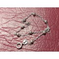 LOVELY GENUINE SOLID STERLING SILVER BRACELET IN EXCELLENT CONDITION - [19 cm]